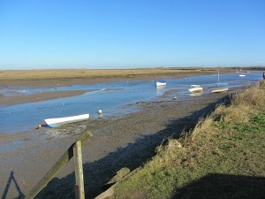 Burnham Overy Staithe on the Norfolk Coast Pasth